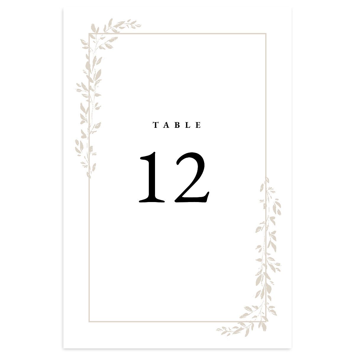 Dainty Frame Table Numbers
