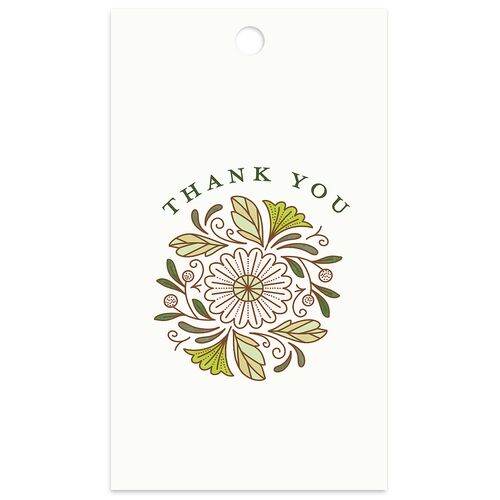 Intricate Vintage Favor Gift Tags Peridot Signature