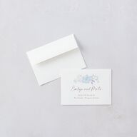 Hydrangea Garden Wedding Response Cards Gold Slate Signature Standard