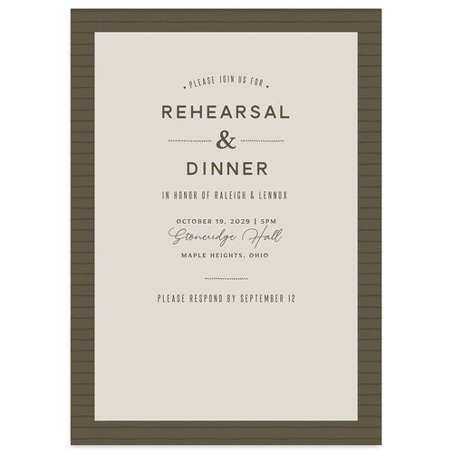 Country Farm Rehearsal Dinner Invitations Falcon Signature Blank Standard
