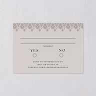 Dark Gothic Roses Wedding Response Cards Midnight Signature Standard
