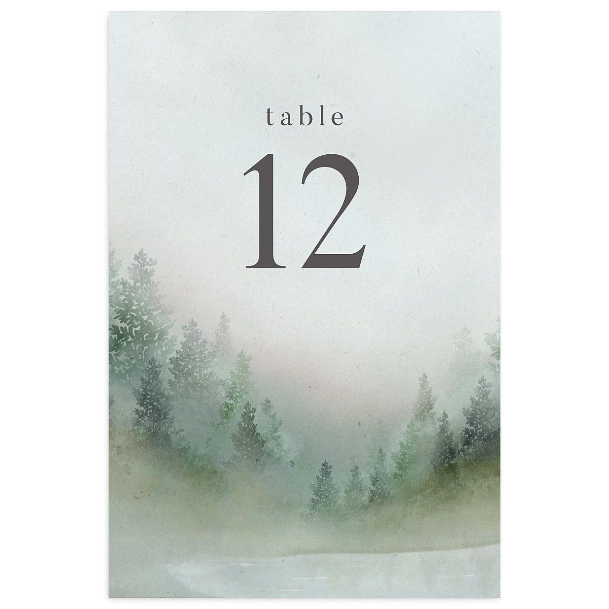 Mountain Mist Table Numbers