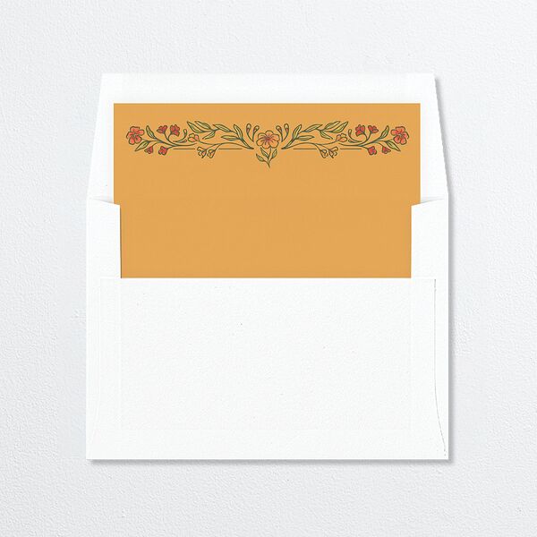 Botanical Textile Envelope Liners Hunter Green Standard