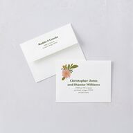 Retro Bloom Save The Date Magnets Peach Pink Magnet Paper
