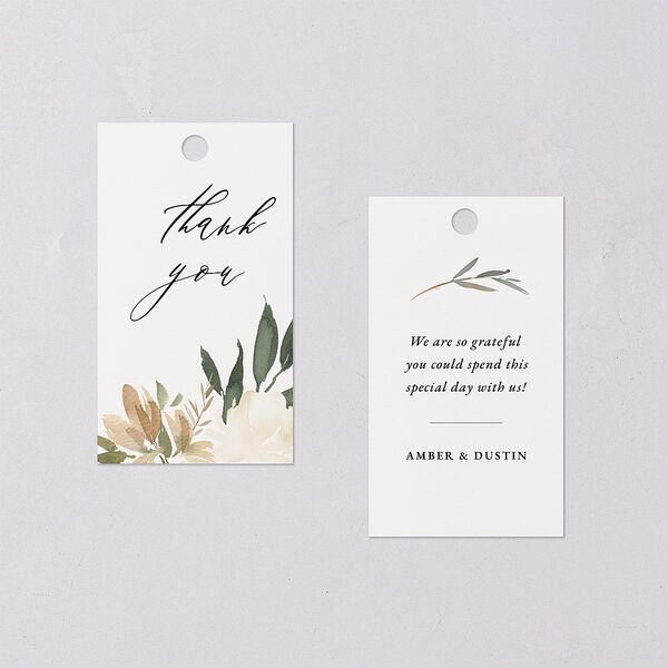 Neutral Greenery Favor Gift Tags Thyme Signature