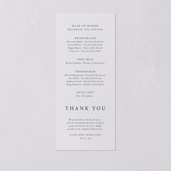 Elegant Lights Wedding Programs Moody Blue Signature