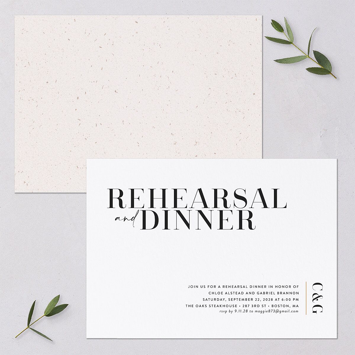 Minimal Chic Rehearsal Invitations Pure White Signature Blank