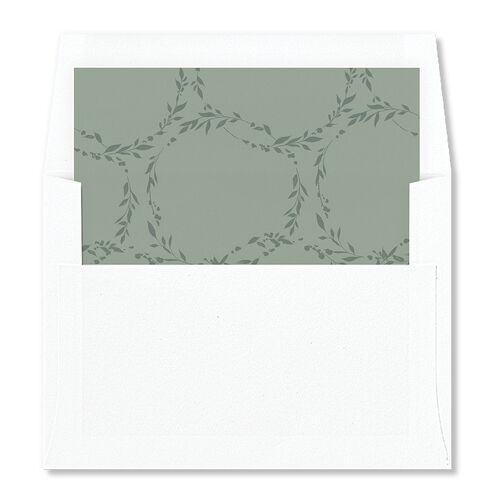 Stefana Crowns Envelope Liners Eucalyptus Standard