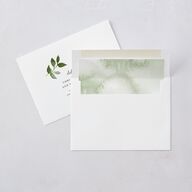 Leafy Frame Wedding Invitations Hunter Green Signature Blank No Standard