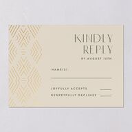 Boho Texture Wedding Response Cards Gold Deep Olive Signature