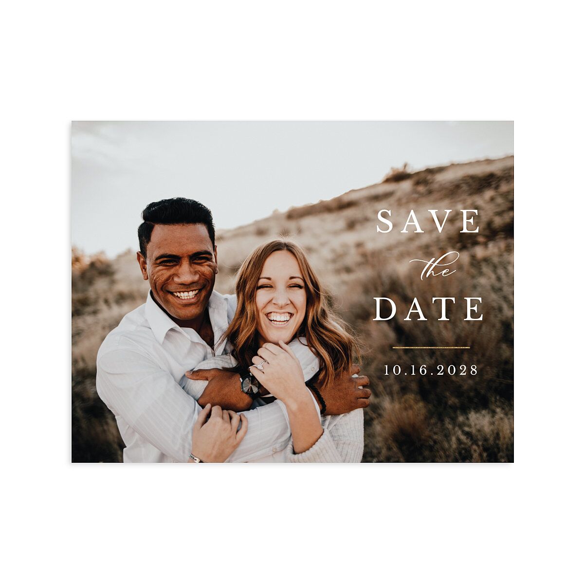 Eucalyptus Frame Save the Date Petite Cards