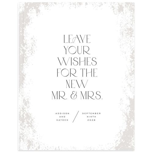 Metallic Edge Guest Books Pure White