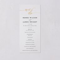 We Do Foil Wedding Programs Gold Midnight Signature