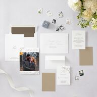 Rustic Branches Save The Date Cards Biscotti Signature smooth Blank No