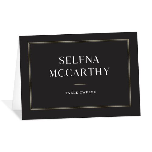 Greenery Frame Place Cards Licorice Signature
