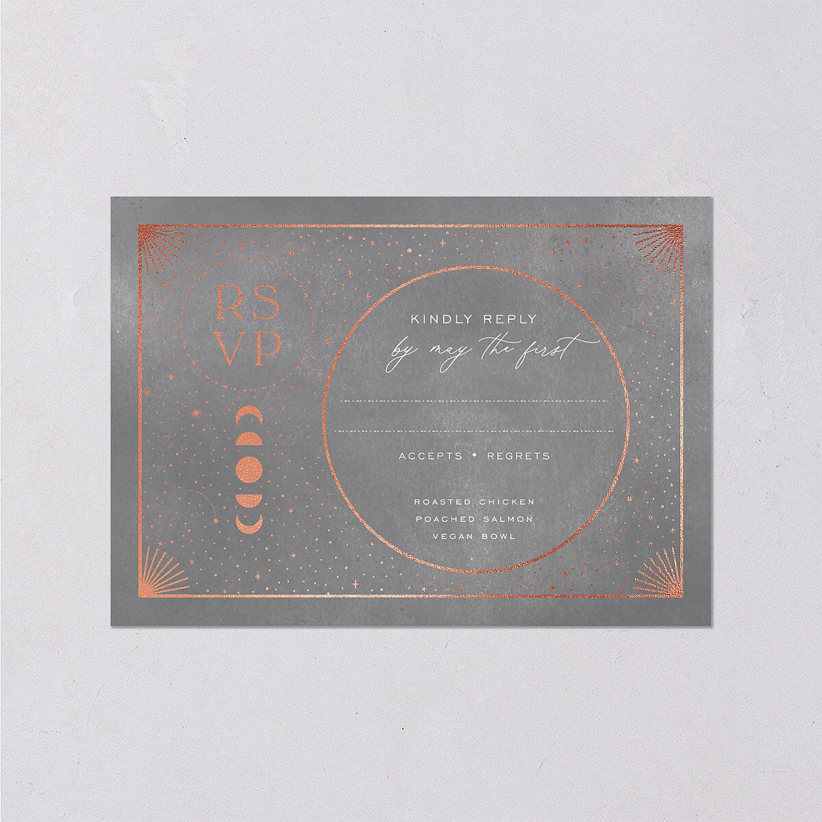Written In The Stars Wedding Response Cards — view 1