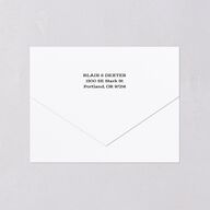 Halloween Tarot Skeletons All-in-One Wedding Invitations Midnight Signature Light Both Recipient and Return Addresses No