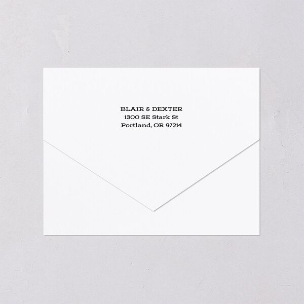 Halloween Tarot Skeletons All-in-One Wedding Invitations Midnight Signature Light Both Recipient and Return Addresses No