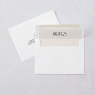 Classically Gilded Save the Date Cards Pure White Gold Signature smooth Blank No Standard