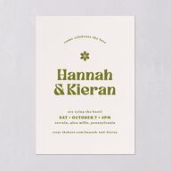 Simple Retro Daisy Wedding Invitations Meadow Signature Blank No Standard