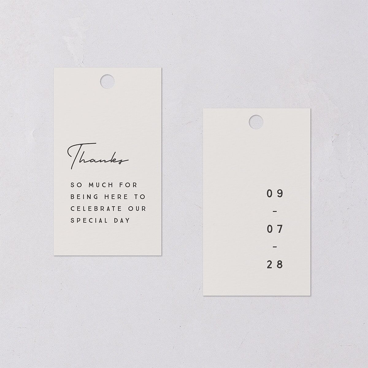 Modern Photograph Favor Gift Tags Mist Signature