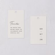 Modern Photograph Favor Gift Tags Mist Signature