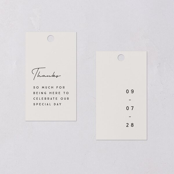 Modern Photograph Favor Gift Tags Mist Signature