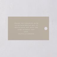 Photo Arch Favor Gift Tags Taupe Signature