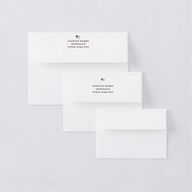 Vintage Storybook Thank You Card Envelopes Merlot White Both Recipient and Return Addresses Signature