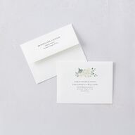 Elegant Hydrangea Bridal Shower Thank You Cards Off-White