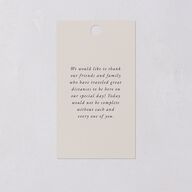 Nothing Fancy Favor Gift Tags Pure White Signature