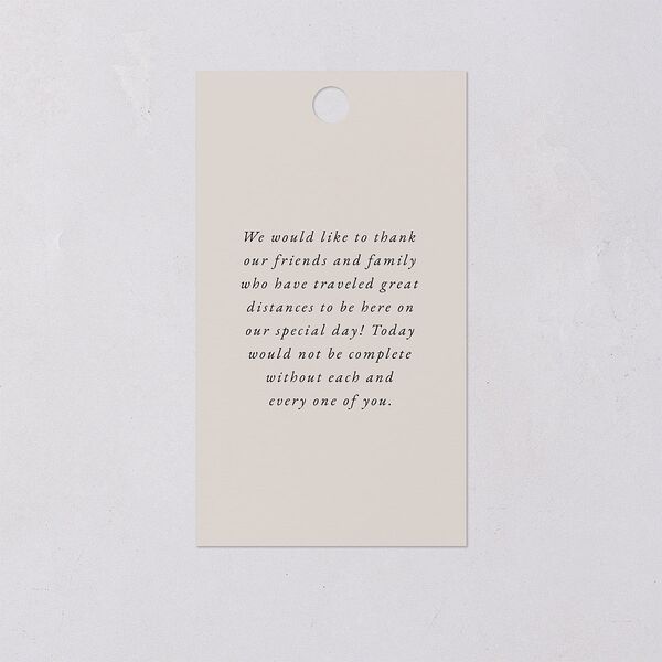 Nothing Fancy Favor Gift Tags Pure White Signature