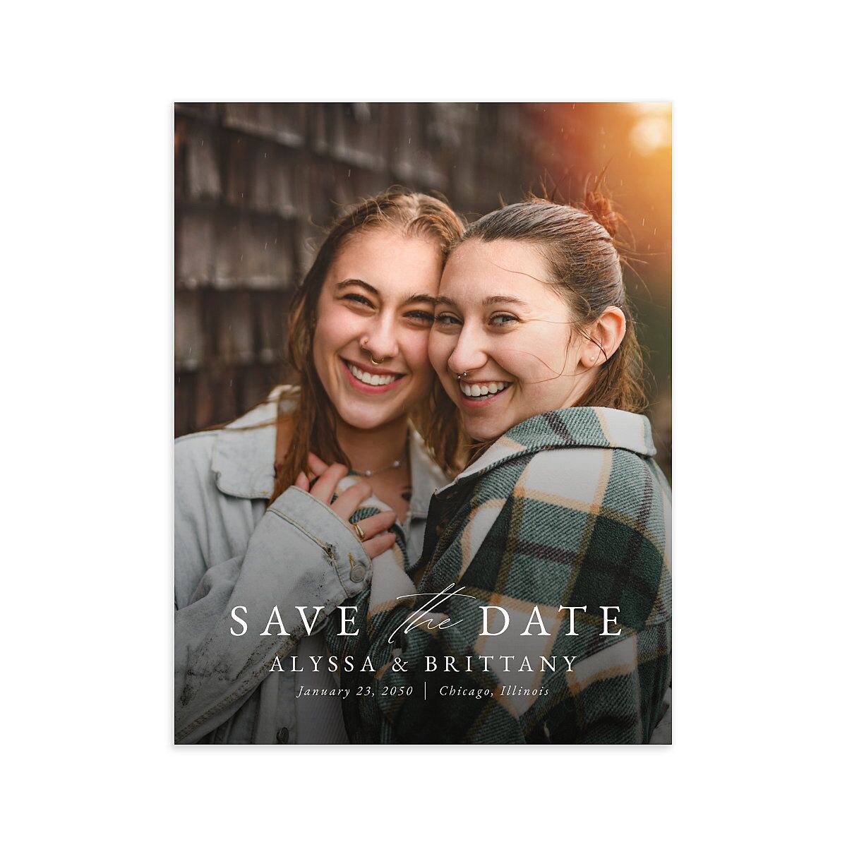 Greenery Laurel Save the Date Petite Cards