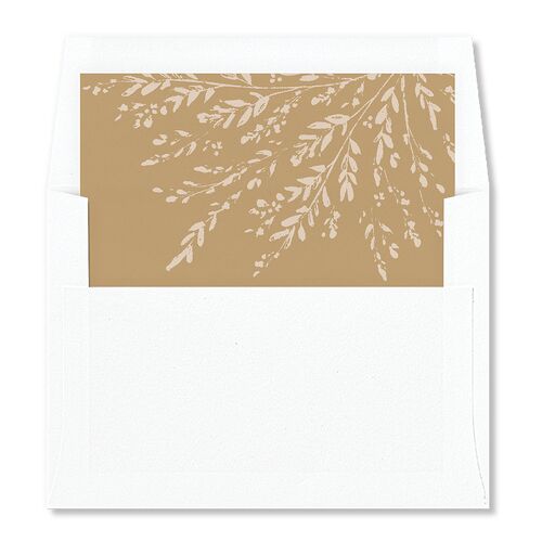 Rustic Branch Frame Envelope Liners Walnut Standard