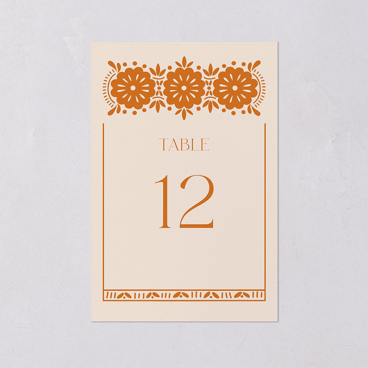 Hacienda Elegante Table Numbers Gold Cinnamon Signature