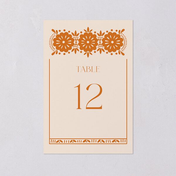 Hacienda Elegante Table Numbers Gold Cinnamon Signature