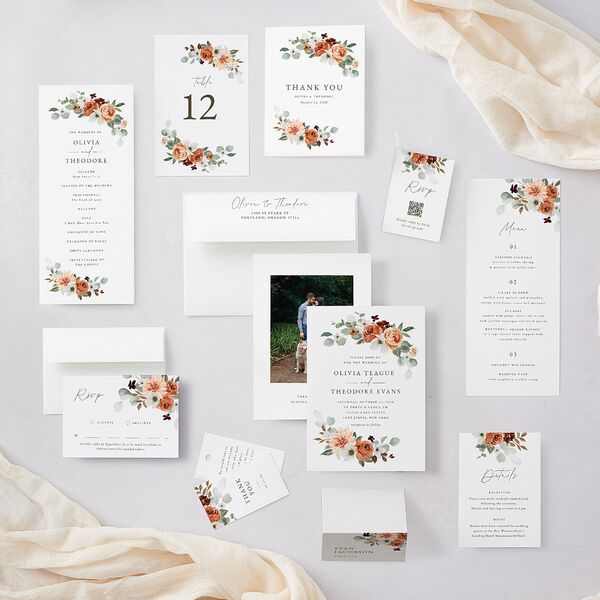 Eucalyptus Bouquet Favor Gift Tags Terracotta Signature