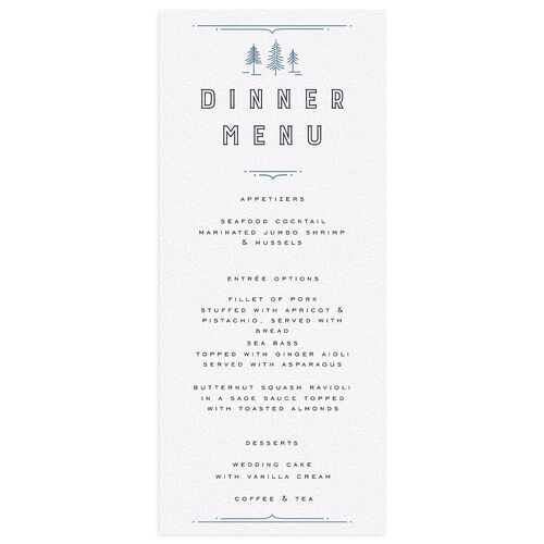 Iconic Mountain Menus Navy Signature