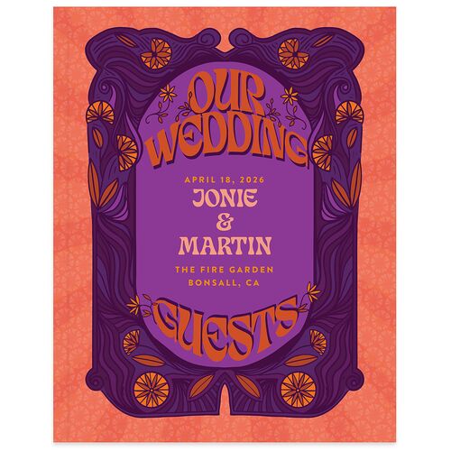 Wedstock Guest Books Iris