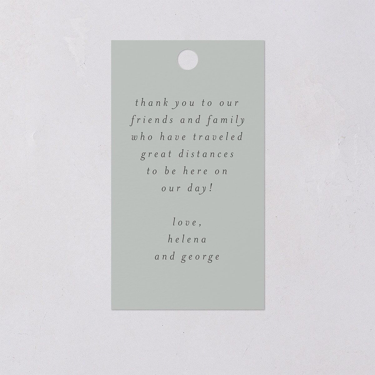 Mountain Mist Favor Gift Tags — view 2