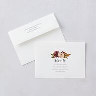 Fall Foliage Wedding Invitations Chestnut Signature Blank No Standard