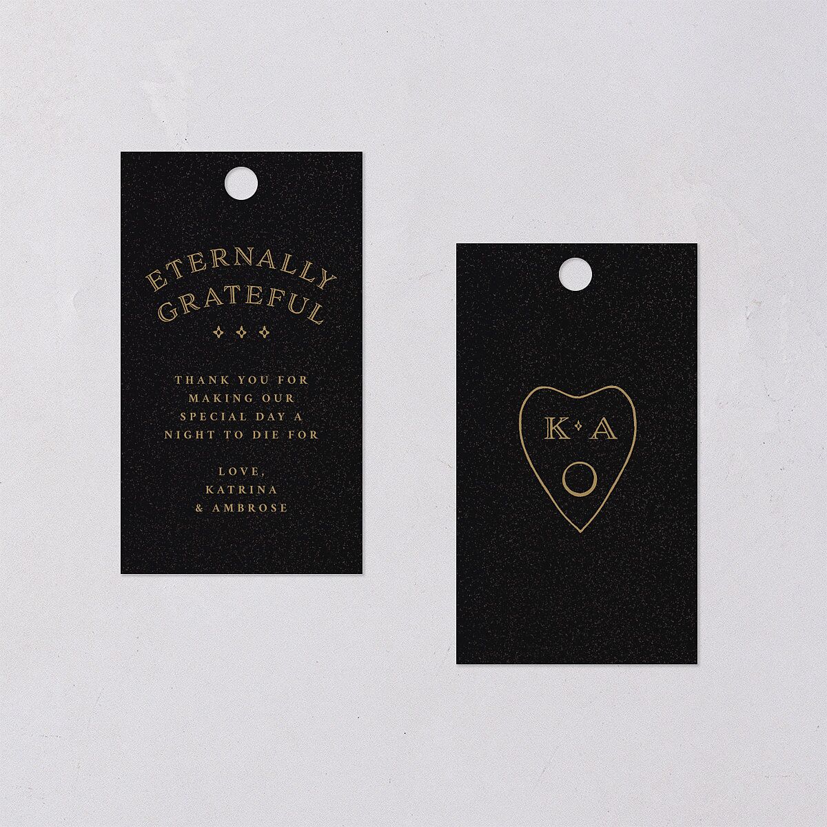 Skeleton Spirits Favor Gift Tags Licorice Signature