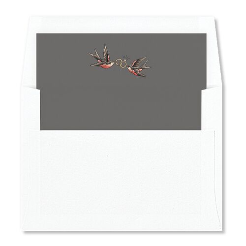 Til Death Tattoos Envelope Liners Midnight Standard