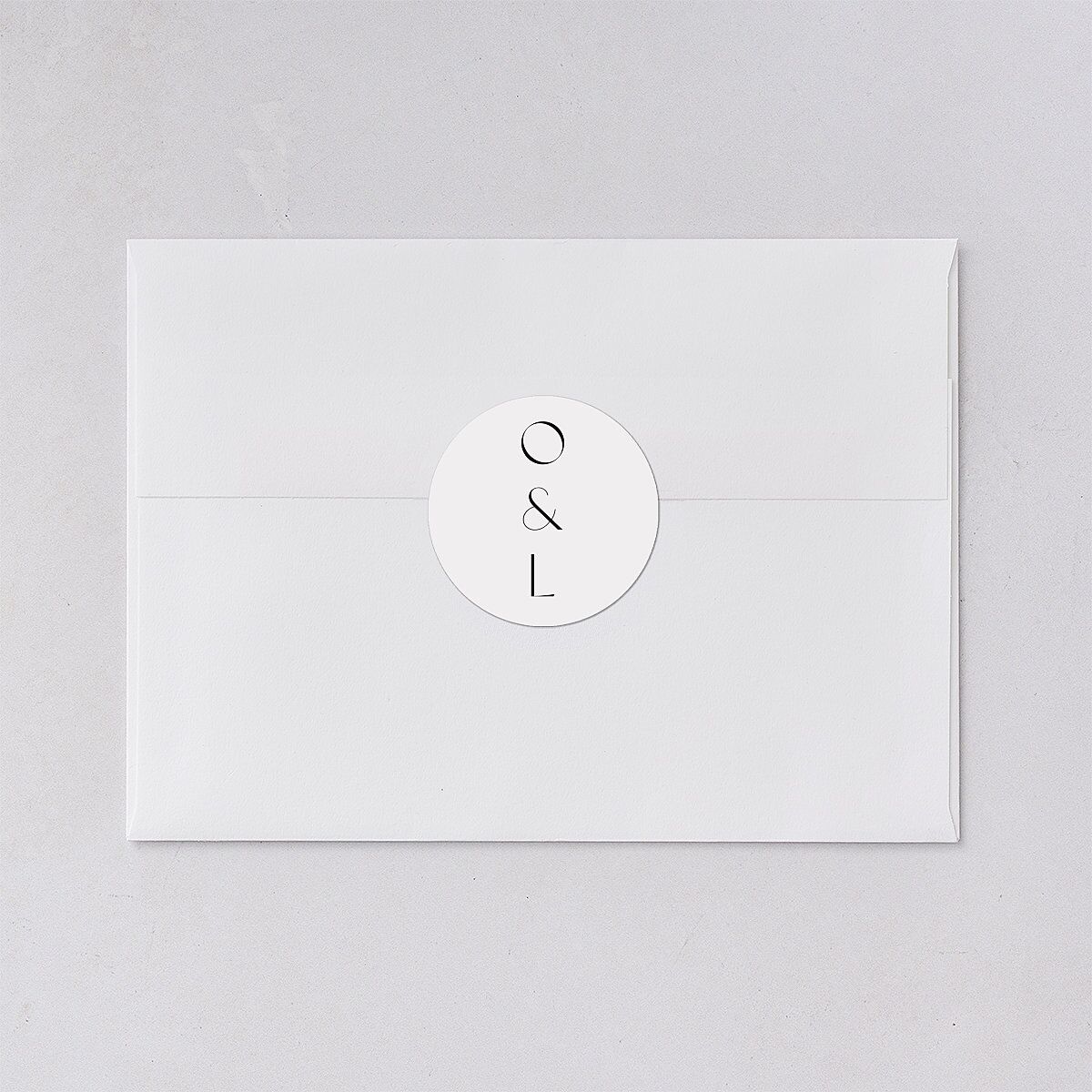 Surround Wedding Stickers Charcoal Circle