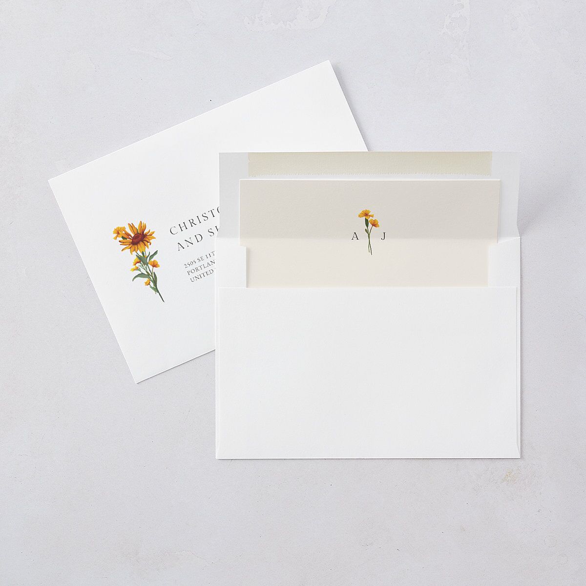 Wild Daisies Wedding Invitations Buttercup Signature Blank No Standard