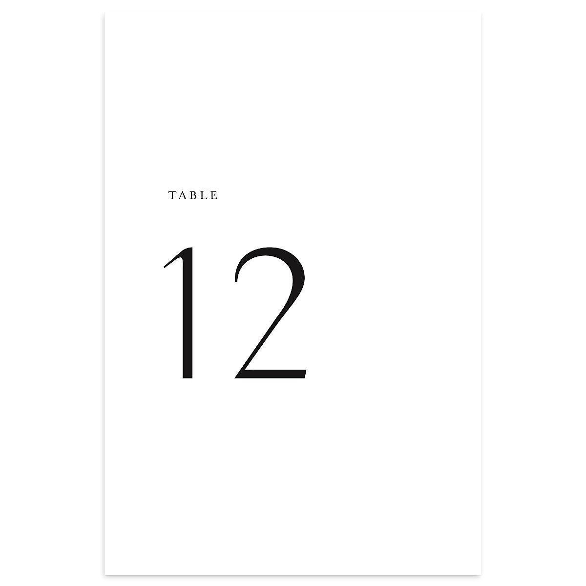 Timeless Elegance Table Numbers