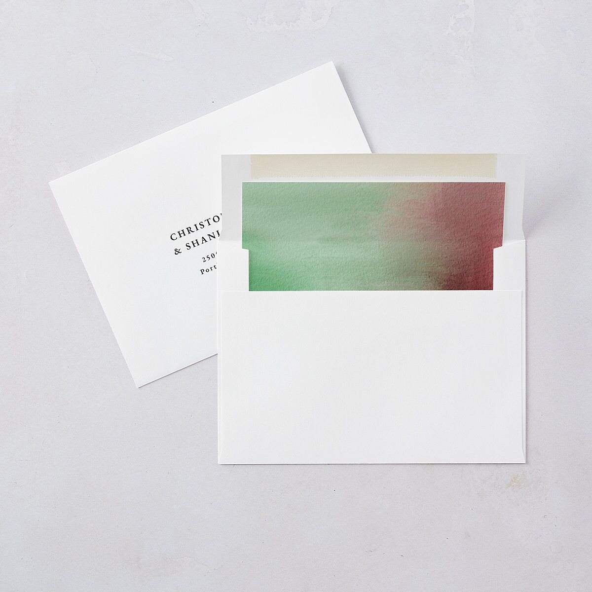 Holiday Greeting Envelope Liners — view 1