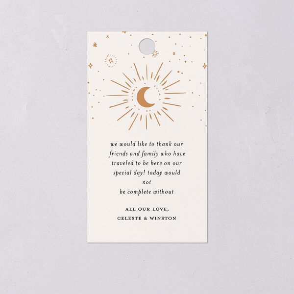 Celestial Galaxy Favor Gift Tags Midnight Signature