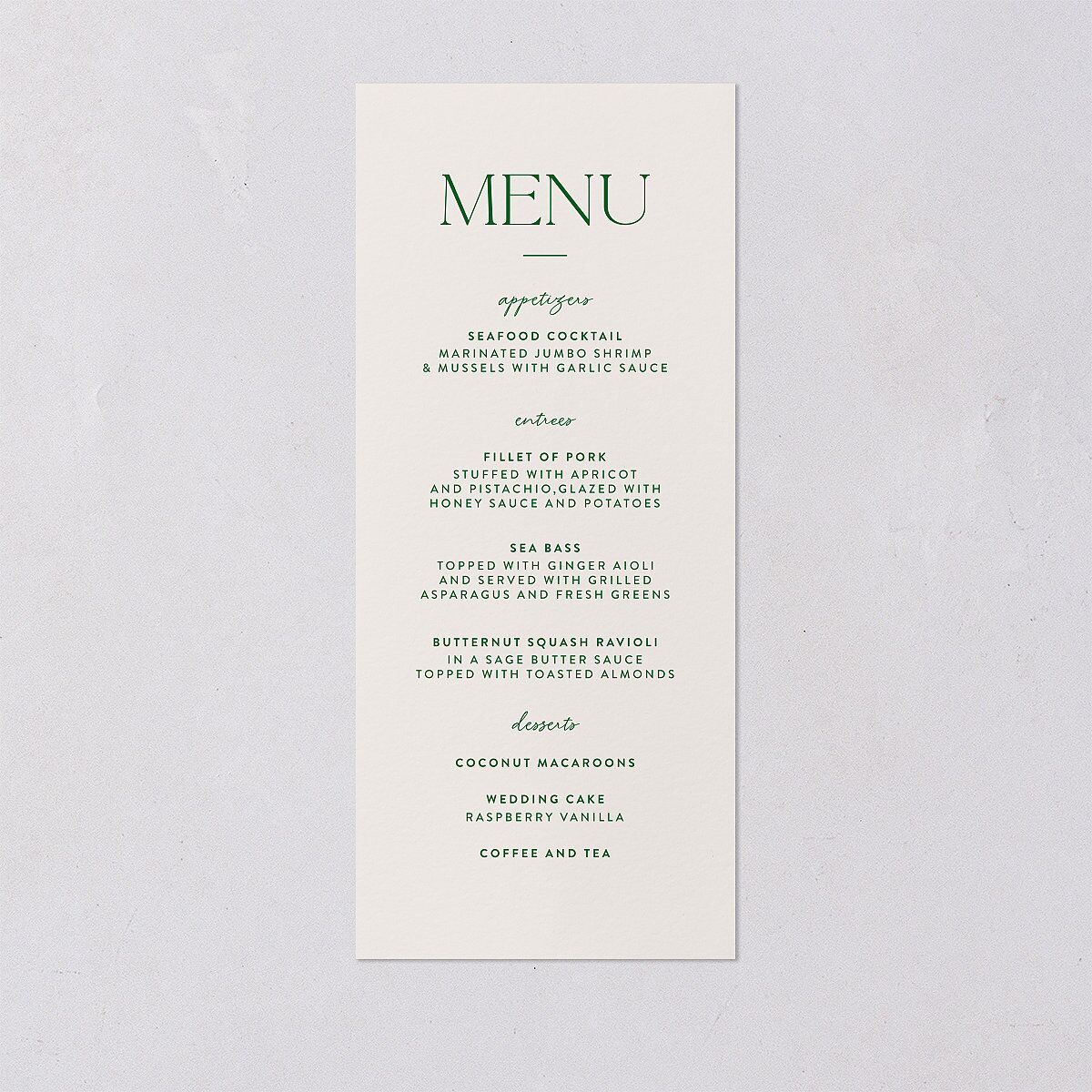 Hawaiian Tropical Orchid Oval Menus Crimson Signature
