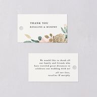 Exquisite Garden Favor Gift Tags Gold Blossom Signature